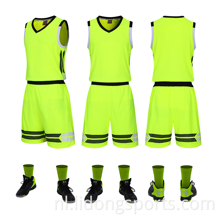Groothandel aangepaste basketbaluniformen Team Sportswear Custom Jersey Basketball Tanktop Men